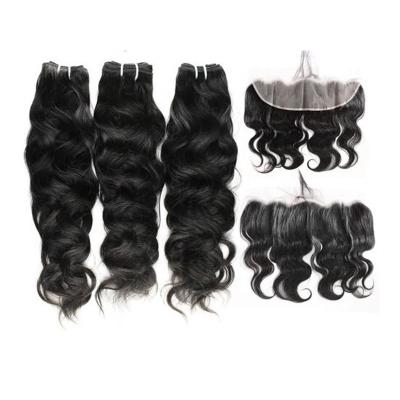 China One Cuticle Aligned Human Hair Top Virgin Human Hair Lace Frontal Lace Front With Bundles Deals for sale