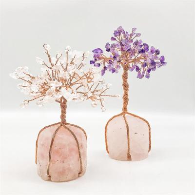 China Crystal Lucky Tree New Crafts Gifts Tree Home Handmade Creative Crystal Crystal Gems Decoration for sale