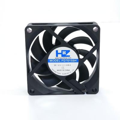 China Exhaust Ventilation 70mm 70x70x15mm High Quality Brushless AC 7015 DC Axial Cpu Fan for sale