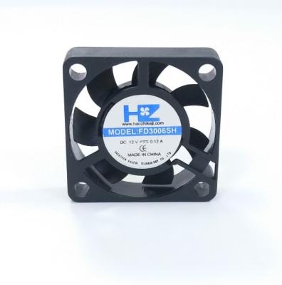 China Exhaust HaoZhi 3007 30X30X7mm 5v 12v DC Fan Axial Cooling Brushless High Temperature For Computer Case for sale