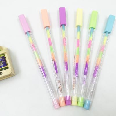 China Normal Branded Gel Pen Package Fancy Color Rainbow Gel Ink Changing Pen For School Kids for sale