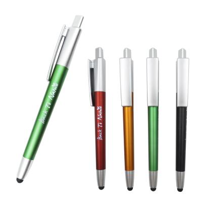 China Plastic Promotional Advertising Pen Custom Light Up Ball Pen Led Logo Pen for sale