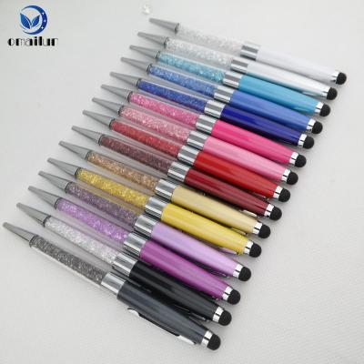 China Promotional Unique Cool Fancy Bling Crystal Pen Promotion Stylus Pen For Computer for sale