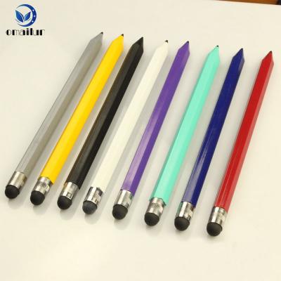 China Custom Single Sided Capacitive Stylus Pen Dual Shape Mobile Phone Pencil Resistive Stylus Pen for sale