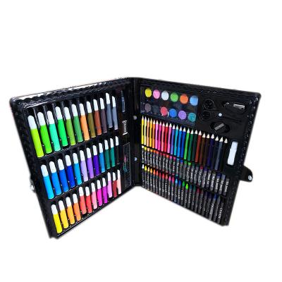 China School Kids 150 Pcs Oil Pastels Wax Crayons Markers Watercolors Color Pencil Drawing Art Sets For Kids for sale