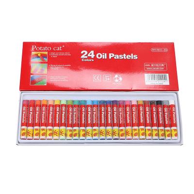 China School Kids 24 Pcs Children Drawing Pencil Set Artists Color Oil Pastel Set for sale