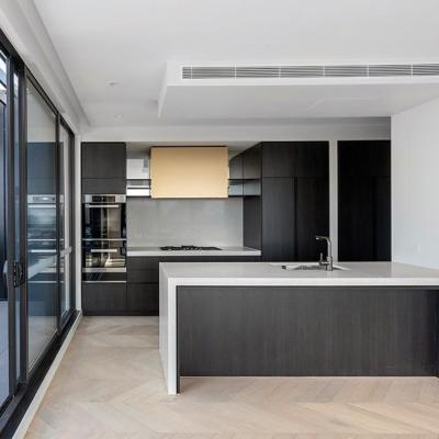 China Environmental Friendly Apartment Kitchen Cabinets Design Wooden Cabinets Kitchen Set for sale