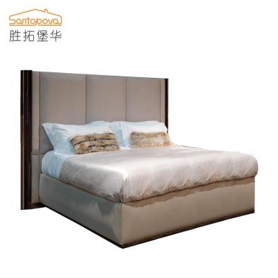 China Wholesale New Style Customizable Luxury Solid Wood Frame 1.5 Double Bed Designs Comfy Bed for sale