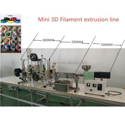 China SJ15 bar lab 3D filament production line mini desktop for lab extruder machine extruder bequeno for sale