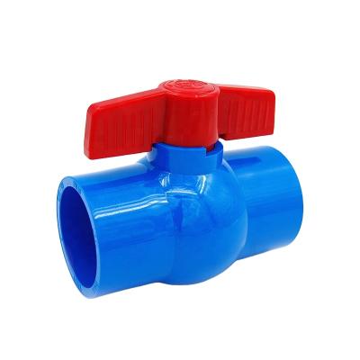 China General Manufacturer 1/2 Ball Valve PVC PVC With 1/2 PVC Ball Valve Ball Valve for sale