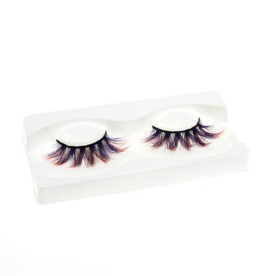 China Magnetic Soft Strip Stars Eyelashes Mixed Colors Silk Lashes Colored Mink Eyelash Strips for sale