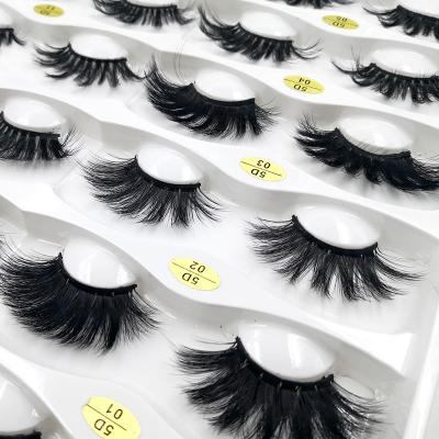 China Hot Selling Wholesale Cheap Custom Soft Strip Eyelashes 25mm Soft Strip Mink 3d Eyelash Extensions for sale