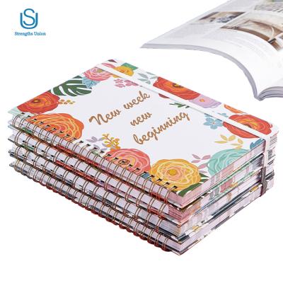 China Custom Printing Spiral Planner Book Spiral Wedding Notebooks for sale