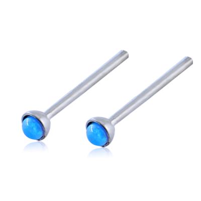 China Stainless Steel Nose Stud Colored Crystal Cross Nickel Free Nose Rings Stainless Steel Spike Nose Piercing Nickel Free Nose Rings for sale