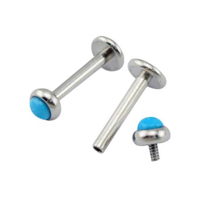 China Stainless Steel 316l Stainless Steel Body Jewelry Lip Stud Labret Piercing Ring for sale