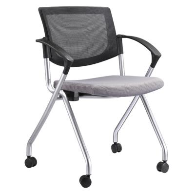 China Modern Luxury Office Star Air Mesh Back Free Flex Coal Seat Folding Chair With Casters for sale