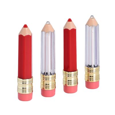 China Lip Gloss Bottle Lip Gloss Cavity DIY Cosmetic Tube Pencil New Expensive Red Makeup Packaging Plastic Empty Bottle Material for sale