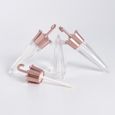 China Wholesale Cosmetic Lip Gloss Containers Empty Lip Gloss Tubes With Brush Mini Umbrella Style Custom for sale