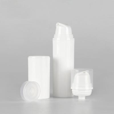 China Skin Care Bottle Mouth Loop Vacuum Bottle PP Crinkle Emulsion Cosmetics Packaging Emulsion Bottles 15ml 30ml 50ml for sale