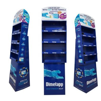 China Recyclable Double Face Cardboard Display Stand for sale