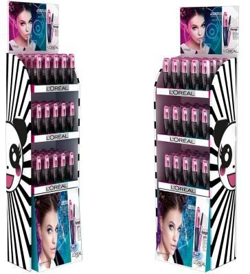 China Recyclable Cardboard cosmetics lipstick display for sale