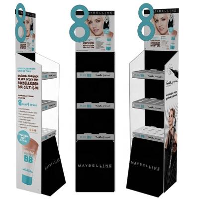 China Recyclable Cardboard Cosmetics Display  Stand for sale