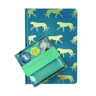 China Hardcover Fantasy funny hard paper cover custom colour gold animal printing smooth writing stationery notebook writing notebook for sale