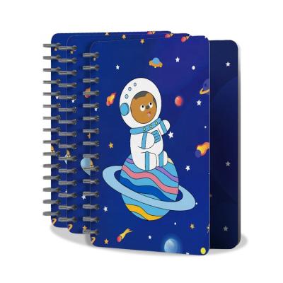 China Hardcover Lemon Ribbon space theme cute kawaii cartoon animal astronaut hard paper coil notebook writing notebook stationery for kids for sale