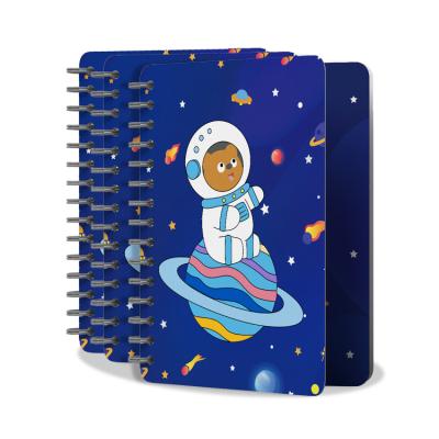 China Other Wholesale factory price cute Kawaii cartoon space style customized color school notebook coil notebook for sale