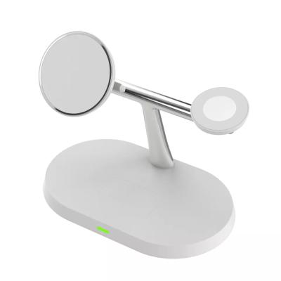 China 15W 3in1 Multifunctional Wireless Charger Stand For IPhone Samsung Apple Watch Airpods 3 in 1 Charging Dock Dock Qi Magsafin Fast Charging for sale