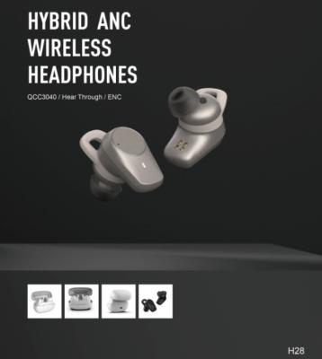 China 2021 Latest Brand Lindero H28 TWS In-ear And Portable Wireless Active Noise Reduction ANC BT 5.2 Earbuds Headphones for sale