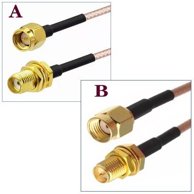 China RF Radio Frequency (RF) Connector s-mA Male S-mA Head Turns Female Head RG316 Extended Line Sma Turn Male Main SMA Antenna Feeder Communication Jump Head Female Head for sale