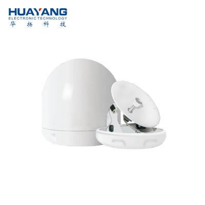 China 45CM Marine Satellite TV Antenna Complete With Antenna Control Subsystem 600mm (H) X 520mm (D) for sale