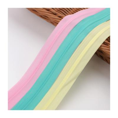 China Auto Lock Ivoduff Multicolor Rainbow Nylon Zipper Tape For Zipper Bags for sale