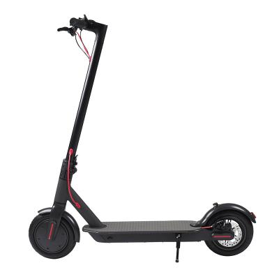 China High quality aluminum alloy two wheel unisex luminous black fashion electric scooter warehouse for sale