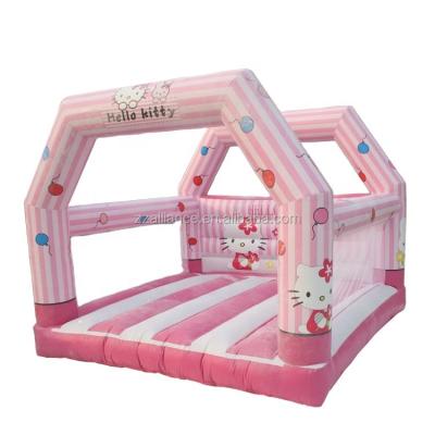 China Jumping Park Hello Kitty Castle Party Games , Lovely Inflatable Bouncer On Hot Sale for sale