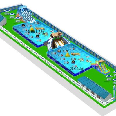 China Water Parks Water Park Equipment Inflatable Water Park Water Play Games For Kids And Adults for sale