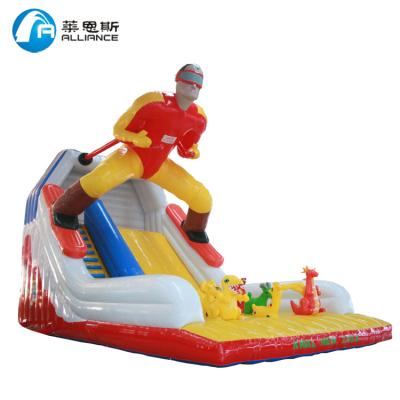 China Water Proof Inflatable Snowman Slide Kids Slides Kids Sliding Toys for sale