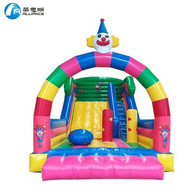 China Amusement Park Factory Price Cartoon Inflatable Slide Inflatable Bouncer For Kids for sale