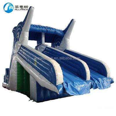 China Large PVC Dolphin Water Slide Inflatable Outdoor Water Park Equipment For Sale for sale