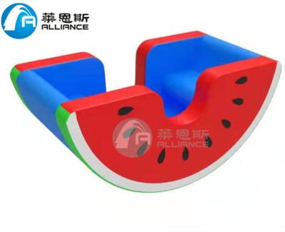 China Korea Inflatable Watermelon Game Seesaw PVC Factory Supply Air Tight Air Seesaw For Kids for sale