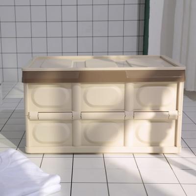 China Household Sundries Storage Box Stackable Container Folding Stored Plastic Storage Box for sale