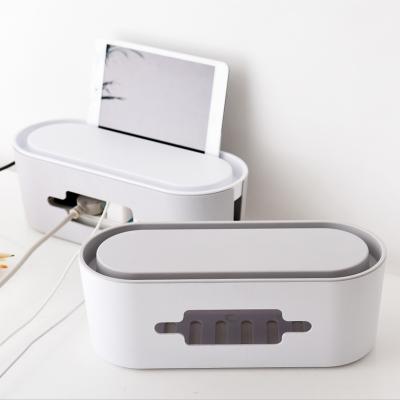 China New High Quality Dustproof Phone Holder Socket Storage Box Multifunctional Cable Stored Matching Box for sale