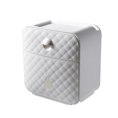 China Modern Hot Selling ABS Plastic Tissue Box High Quality Wall Mounted Tissue Box for sale