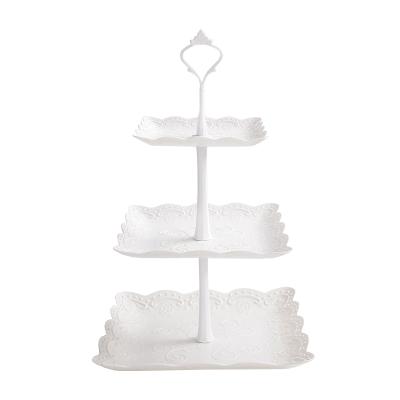 China Wedding Party 3 Tier Cake Stand Dessert Wedding Event Party Display Tower Cake Dessert Stand for sale