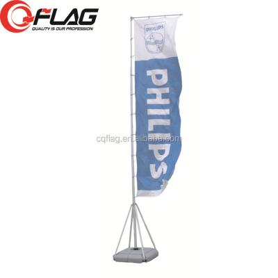 China One stop telescopic pole factory direct sale telescopic pole with WATER BAS custom flag for sale