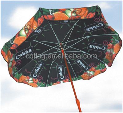 China FLYING Hot Seller 180cm Diameter Round Sun Umbrellas With Custom Parasol Advertising Umbrella Beach Printing Logo Fast Delivery for sale