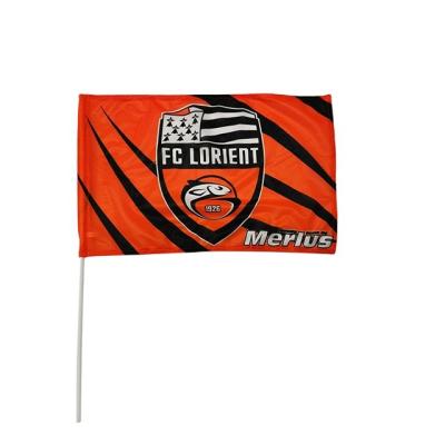 China FLYING hanging style and use GOOD quality handflag fanflag raceflag sport flag advertising for sale