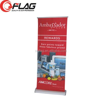 China Roll Up Banner Factory Price Aluminum Hanging Premium Roll Up Banner Stand Displays for sale