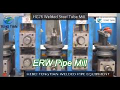 Roller Equipped Erw Pipe Mill Tube Production Line For 4-12m Length